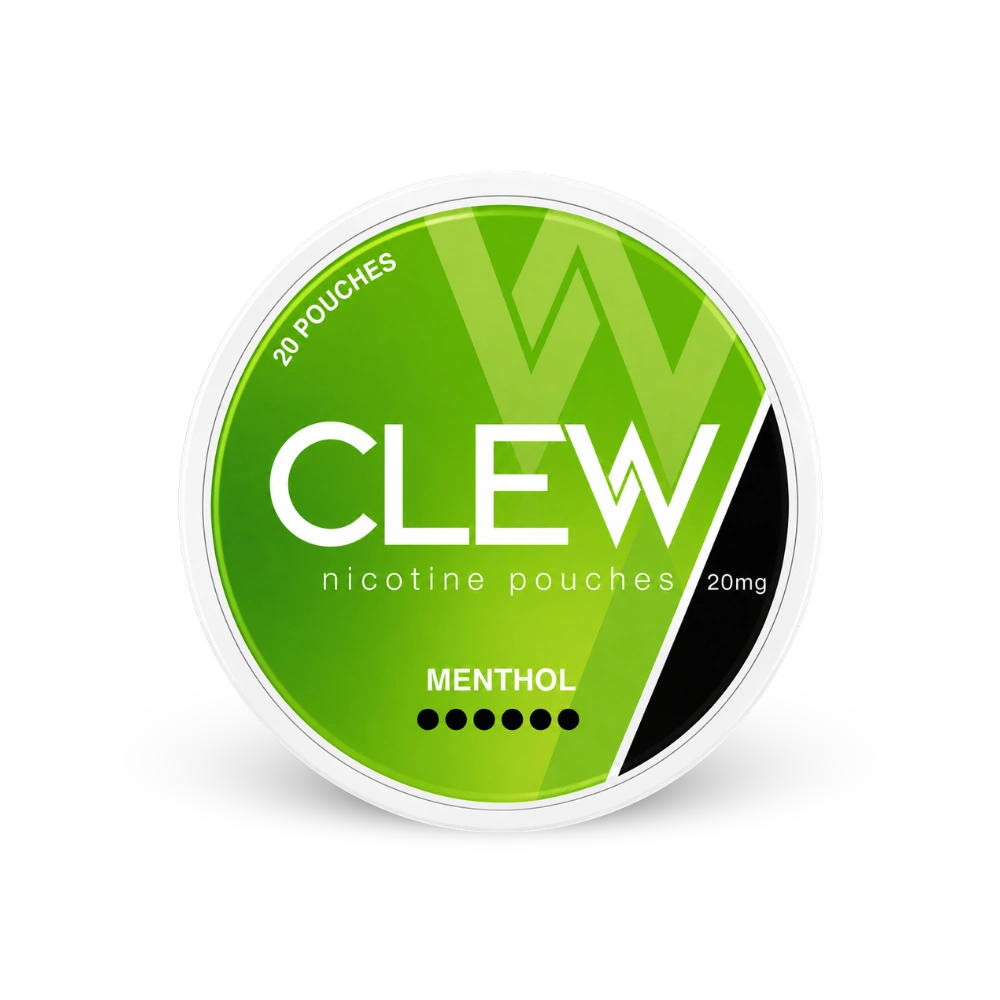 CLEW Menthol 20mg – nikotīna maisiņu kārbīca