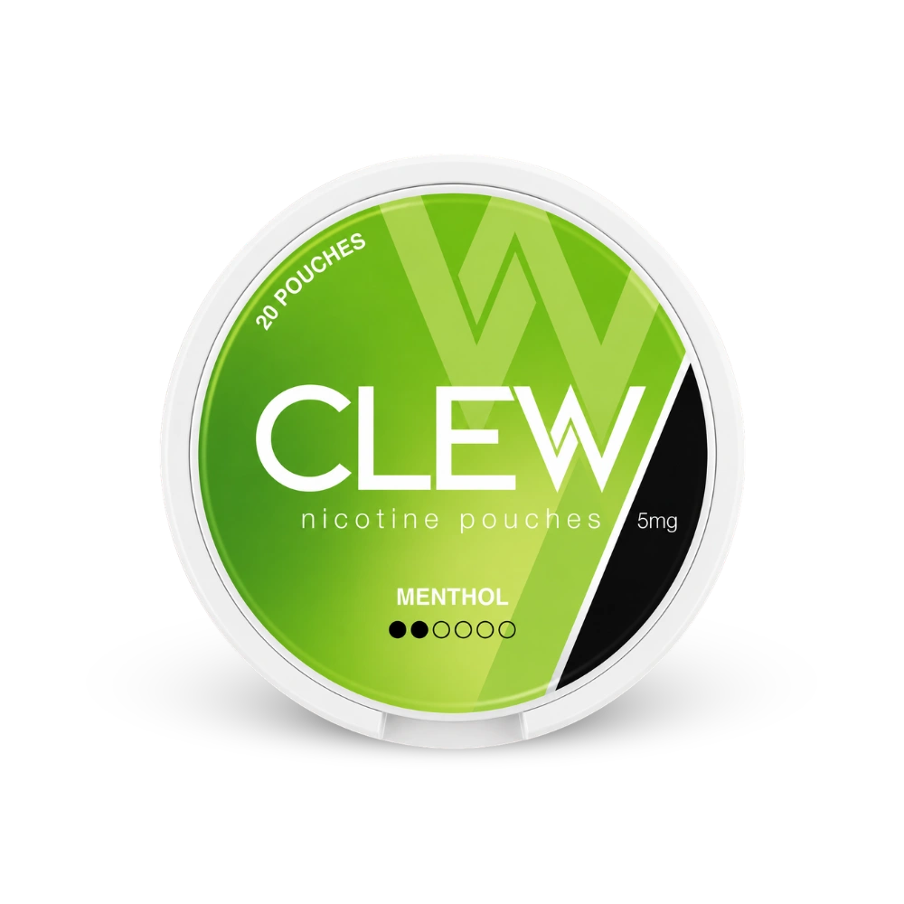 CLEW Mentols 5mg – nikotīna maisiņu kārbīca