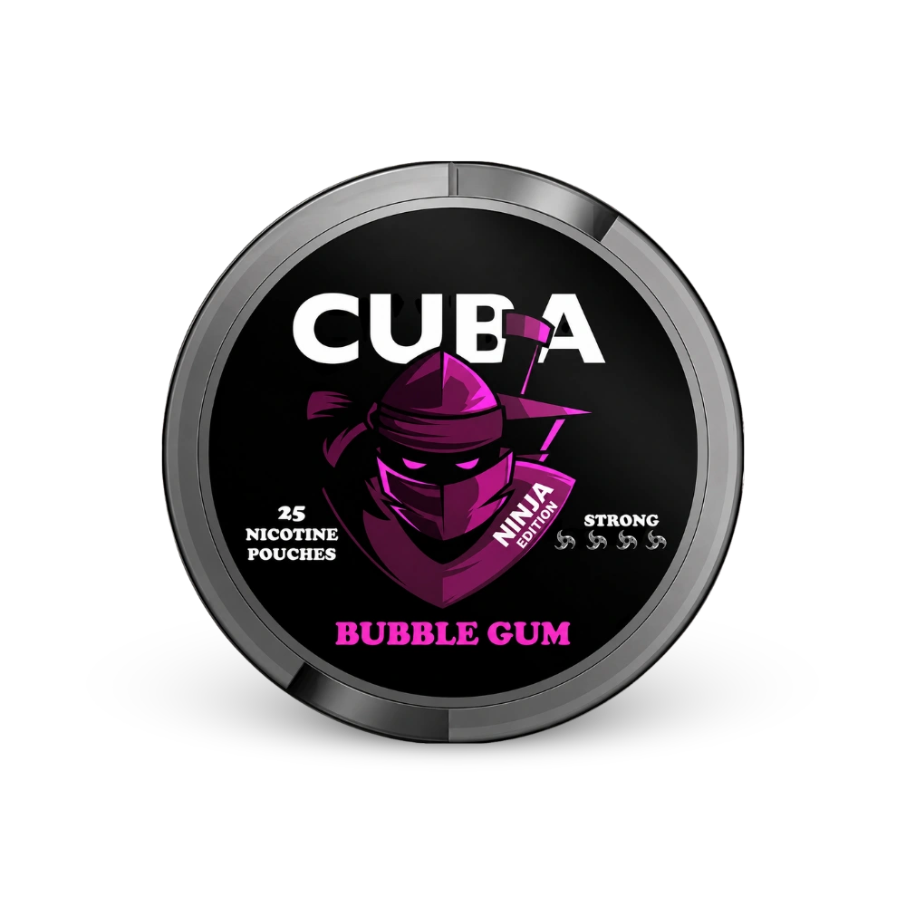 CUBA Ninja Bubble Gum Slim Strong – nikotīna maisiņu bundža