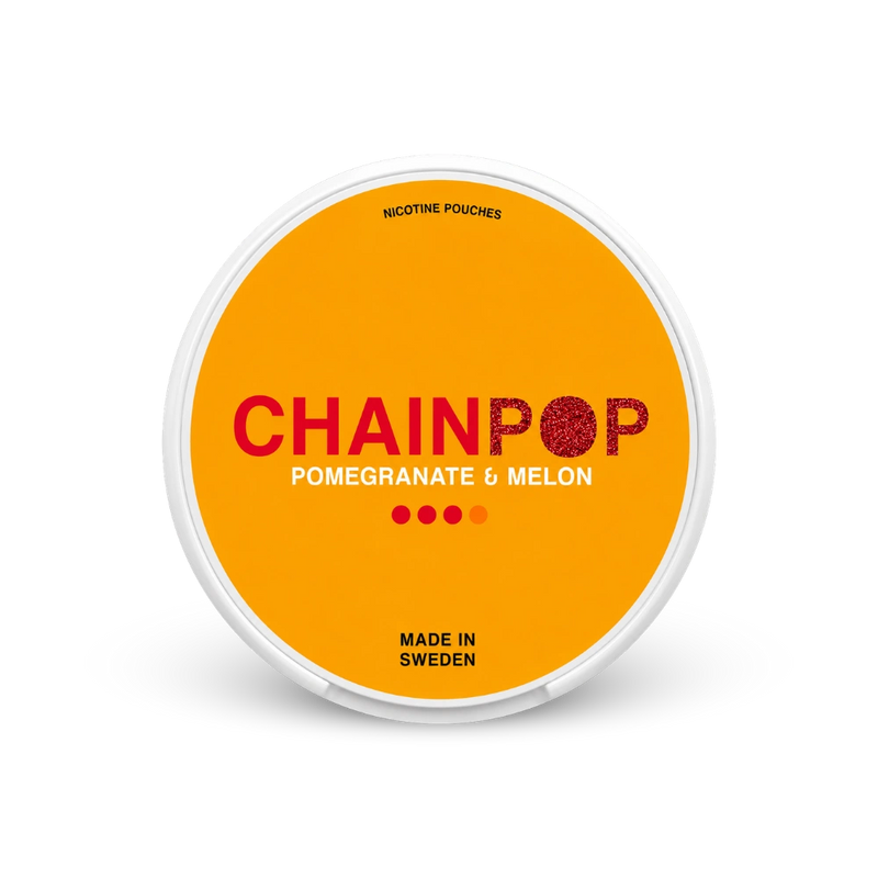 Chainpop Granātābols Melone – nikoīna maisiņu bundža
