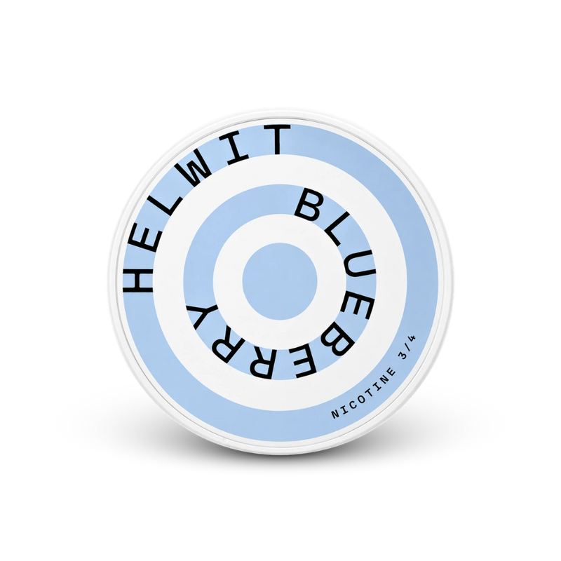 HELWIT Blueberry Medium – nikotīna maisiņu kārbā