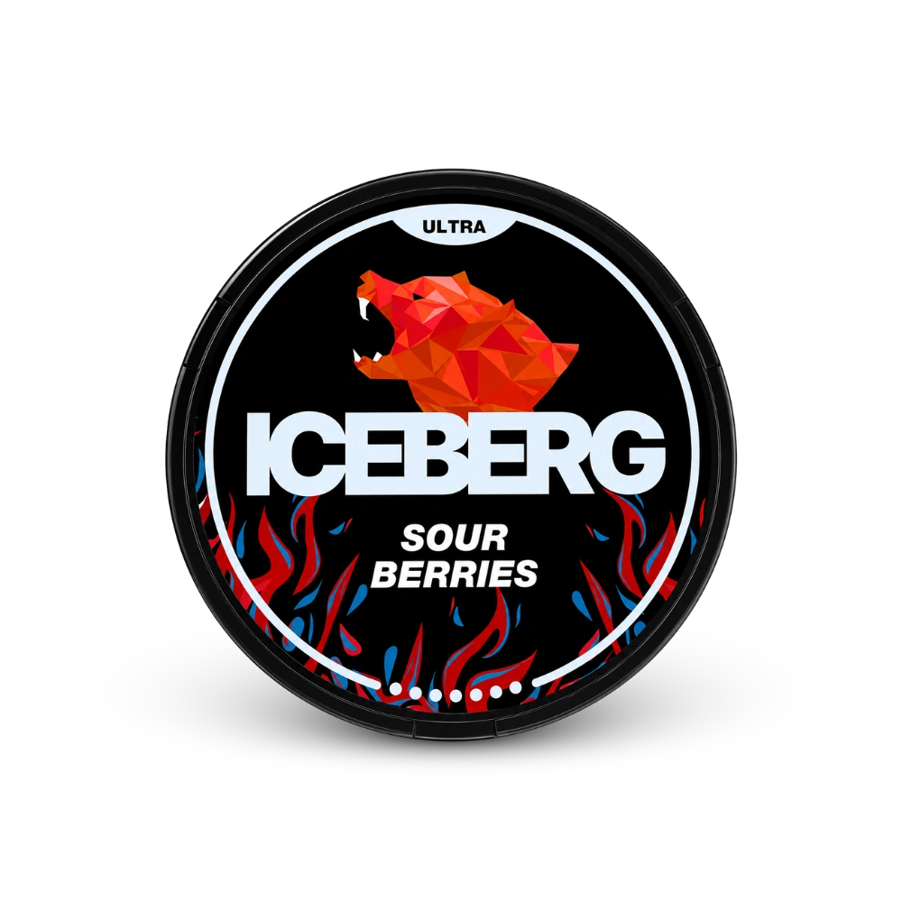 ICEBERG Sour Berries Ultra 70mg – nikotīna maisiņu skārda