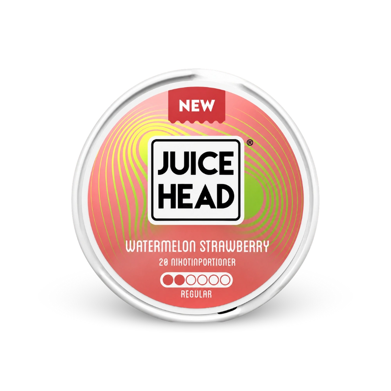 Juice Head Watermelon Strawberry Regular – nikotīna maisiņu kārba