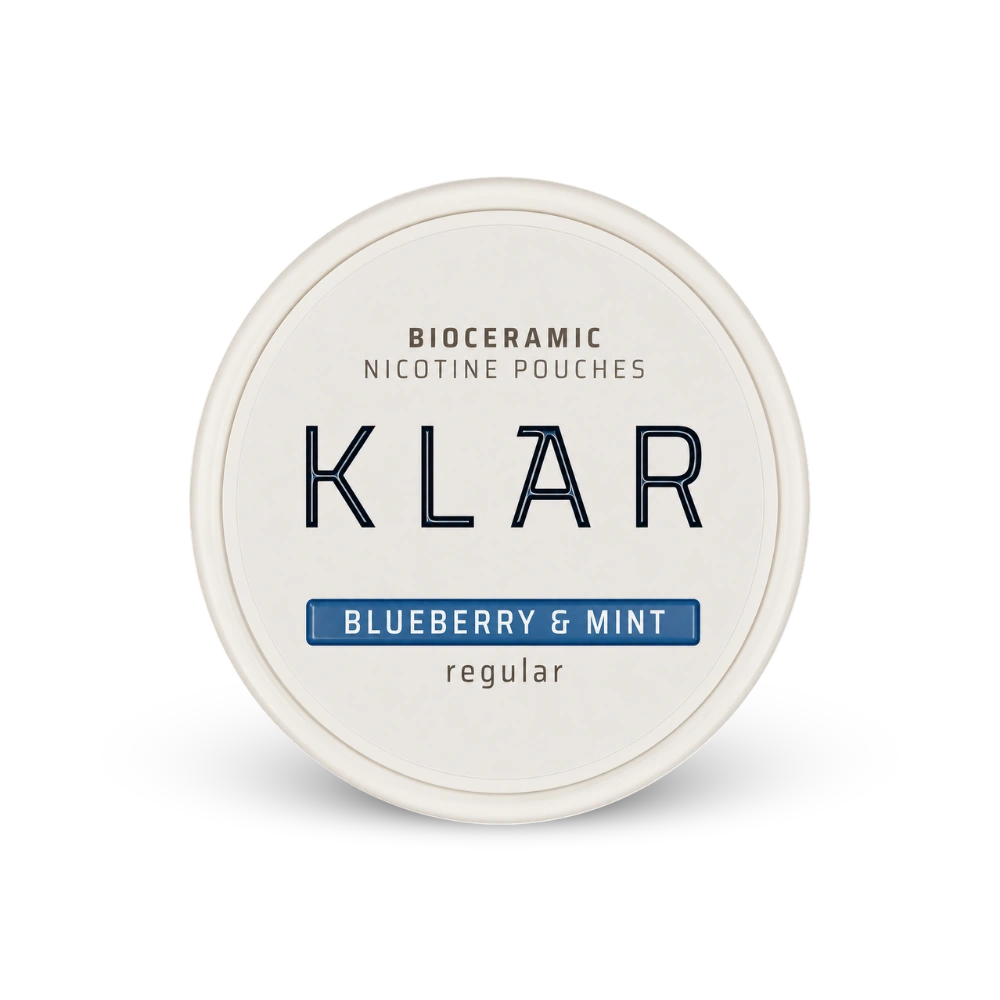 KLAR Blueberry Mint Regular Mini – nikotīna maisiņu bundža