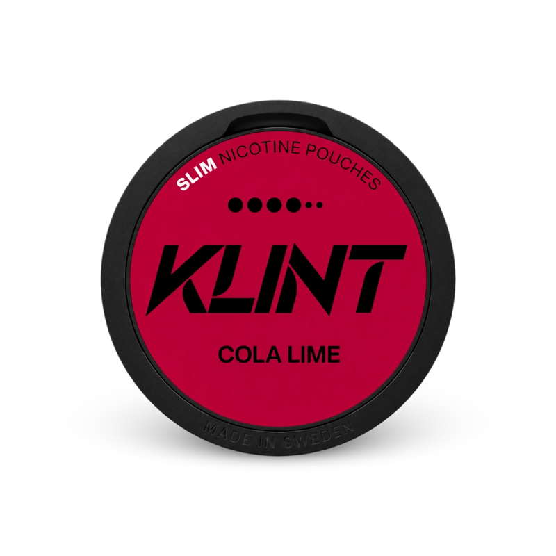 Klint Cola Lime Strong – nikotīna maisiņu skārdene