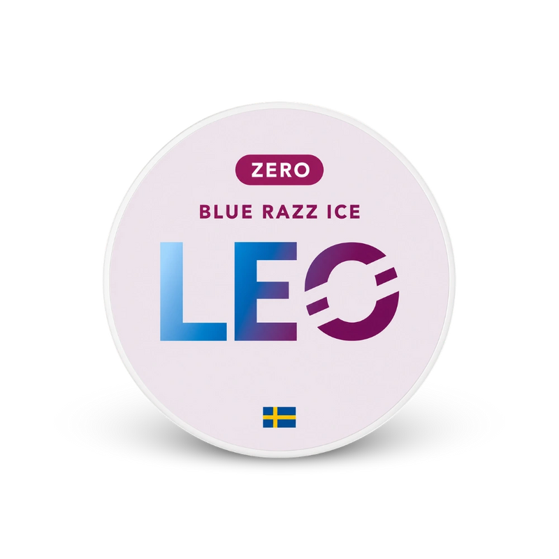 LEO Blue Razz Zero – nikotīna maisiņu bundža
