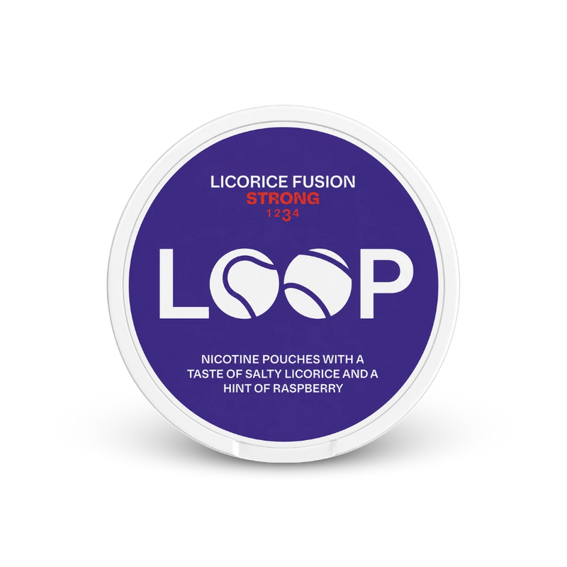 LOOP Licorice Fusion Strong – nikotīna maisiņu skārda