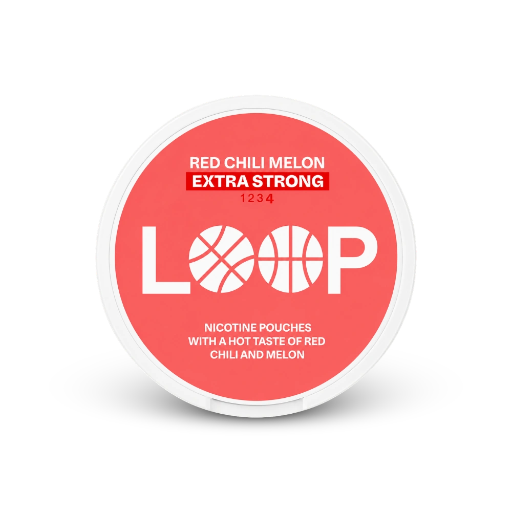 Loop Red Chili Melon Extra Strong – nikotīna maisiņu kārbica