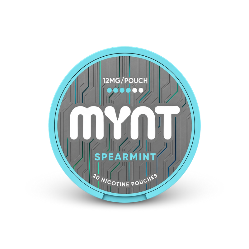 MYNT Spearmint Slim Medium – nikoīna maisiņu kārbā