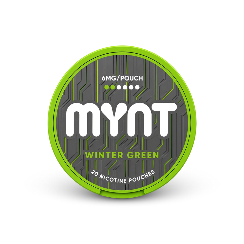 MYNT Winter Green Regular – nikotīna maisiņu skardene