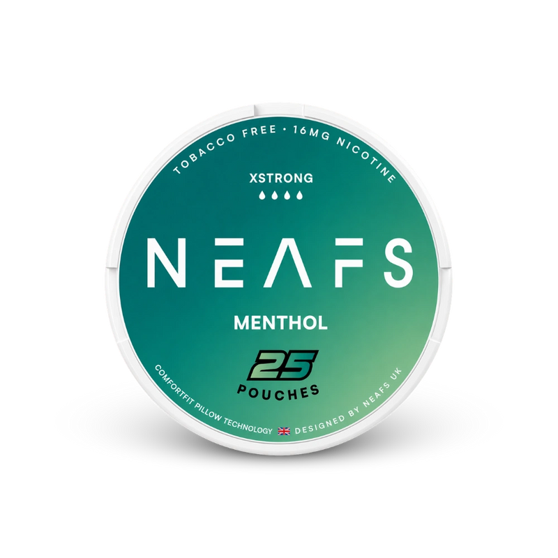 NEAFS Menthol Extra Strong – nikotīna maisiņu kārbica