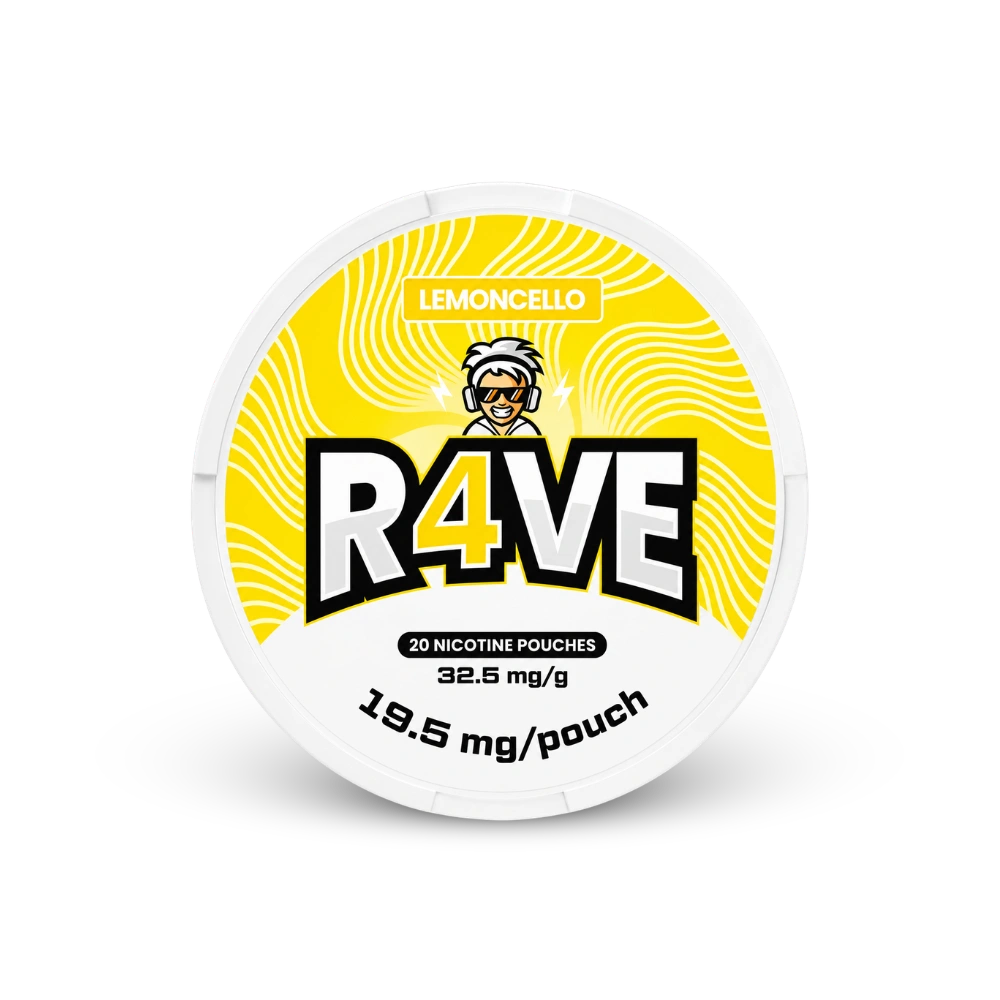 RAVE Lemoncello 32,5mg – nikotīna maisiņu kārbā