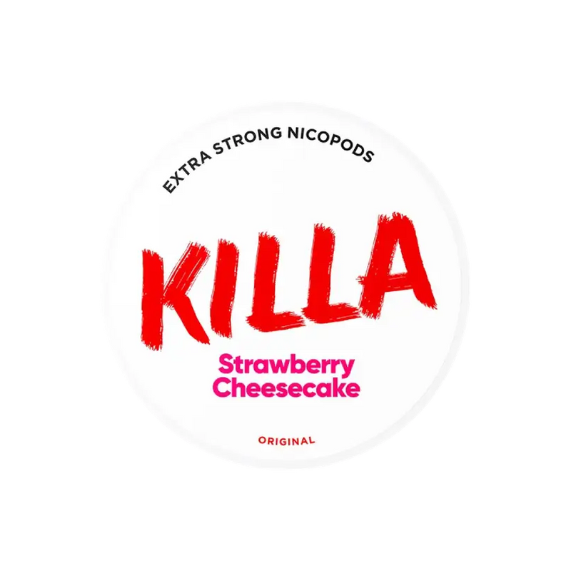 KILLA Strawberry Cheesecake – nikotīna maisiņu bundža