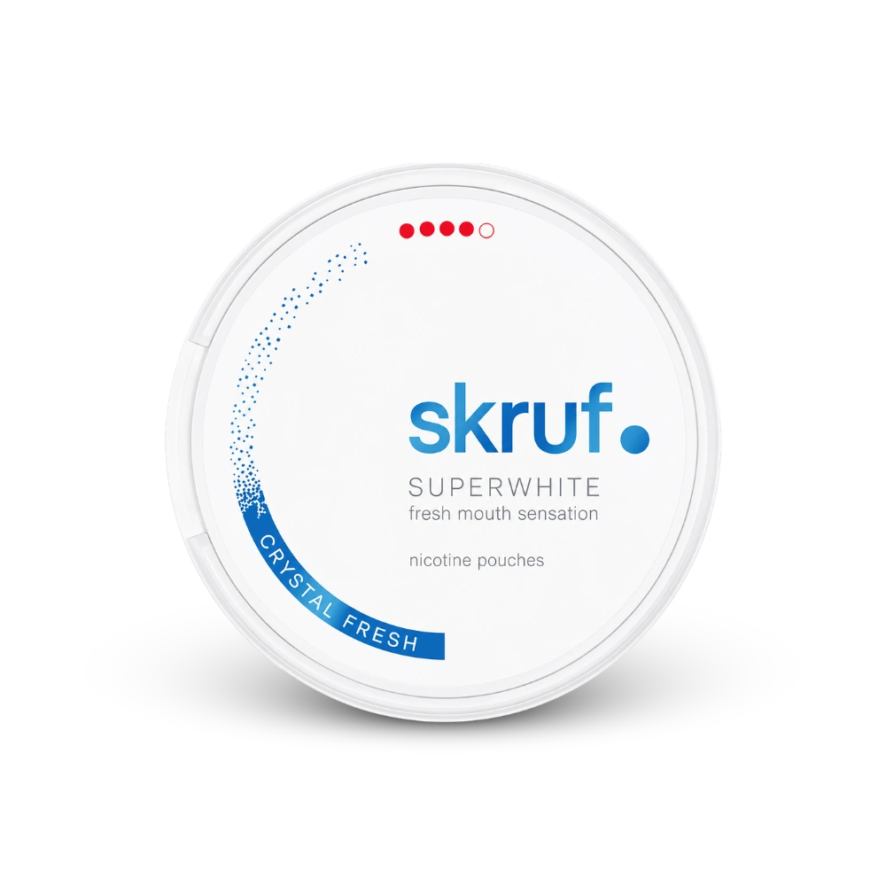 SKRUF Crystal Fresh Extra Strong – nikotīna maisiņu kārbīte