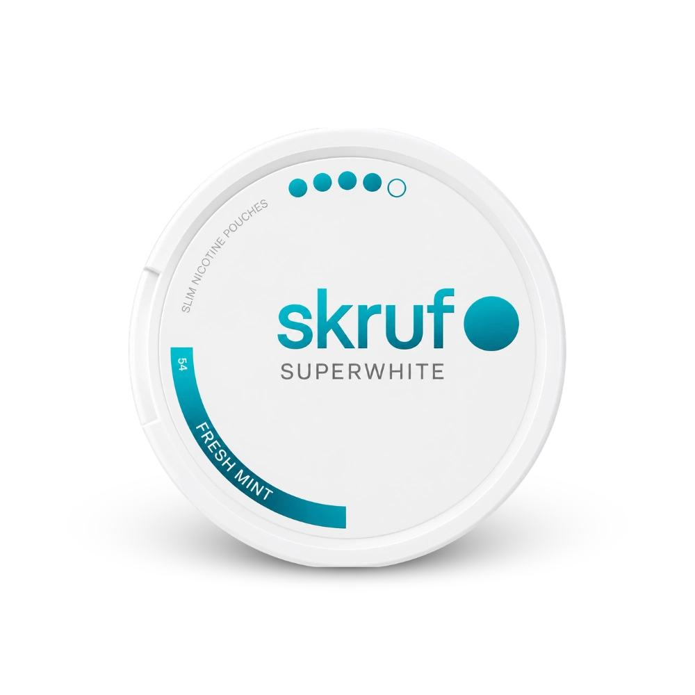 SKRUF Fresh Mint S4 – nikotīna maisiņu bundža