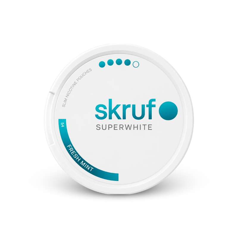 SKRUF Fresh Mint S4 – nikotīna maisiņu bundža