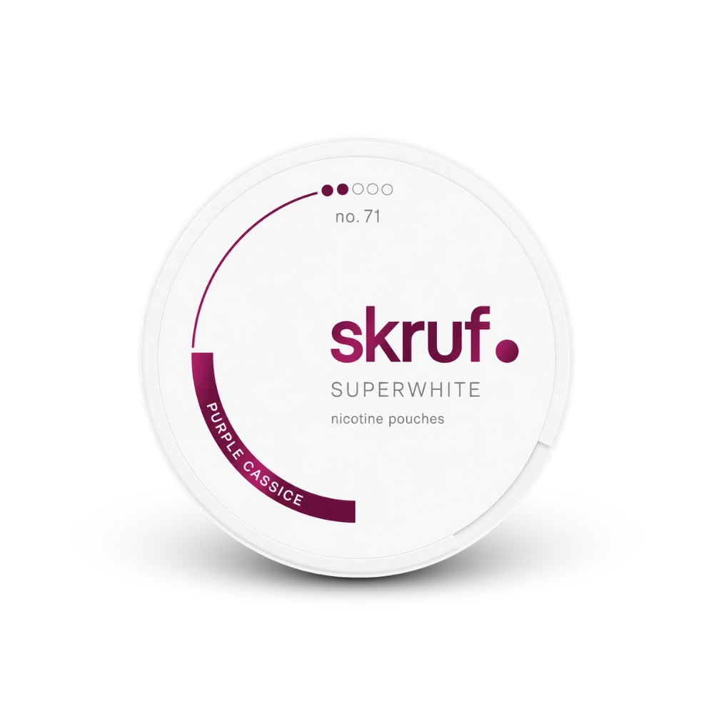 SKRUF Purple Cassice S2 – nikotīna maisiņu bundža