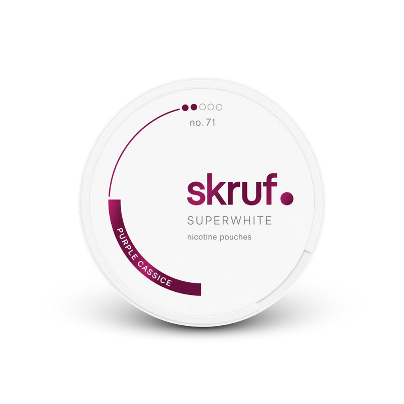 SKRUF Purple Cassice S2 – nikotīna maisiņu bundža