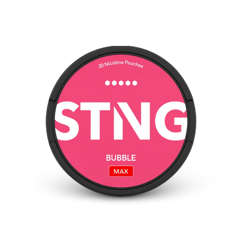 STNG Bubble MAX – nikotīna maisiņu iepakojums