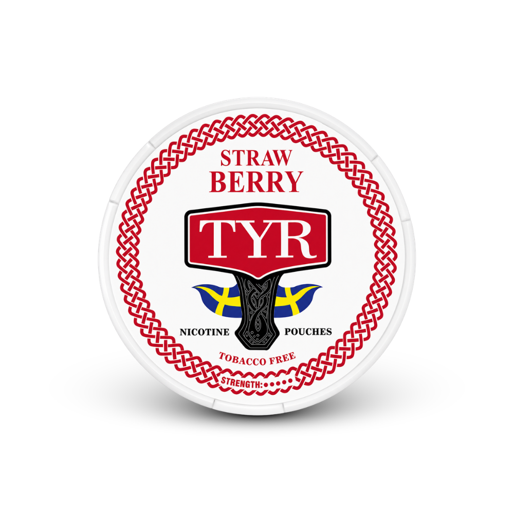 TYR Strawberry – nikotīna maisiņu iepakojums