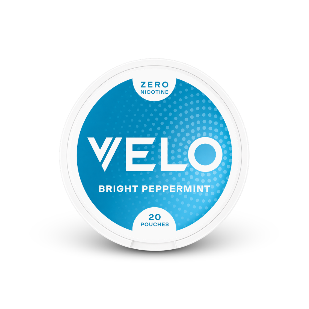 VELO Bright Peppermint Zero – nikotīna maisiņu kanna