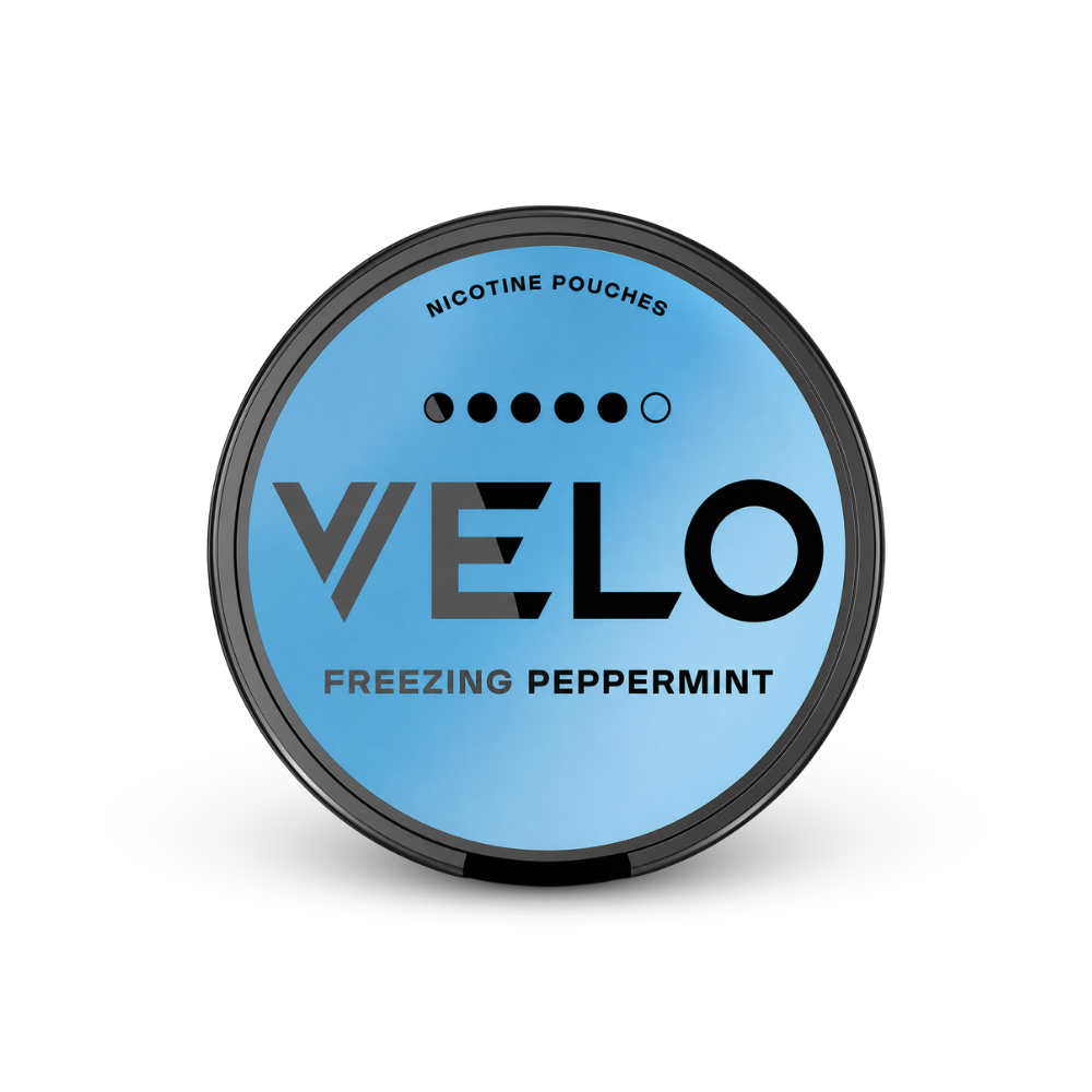 VELO Freezing Peppermint Ultra – nikotīna maisiņu kārbica