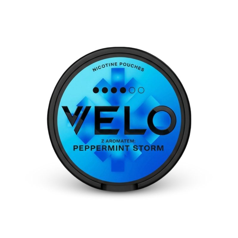 VELO Peppermint Storm – nikotīna maisiņu bundža
