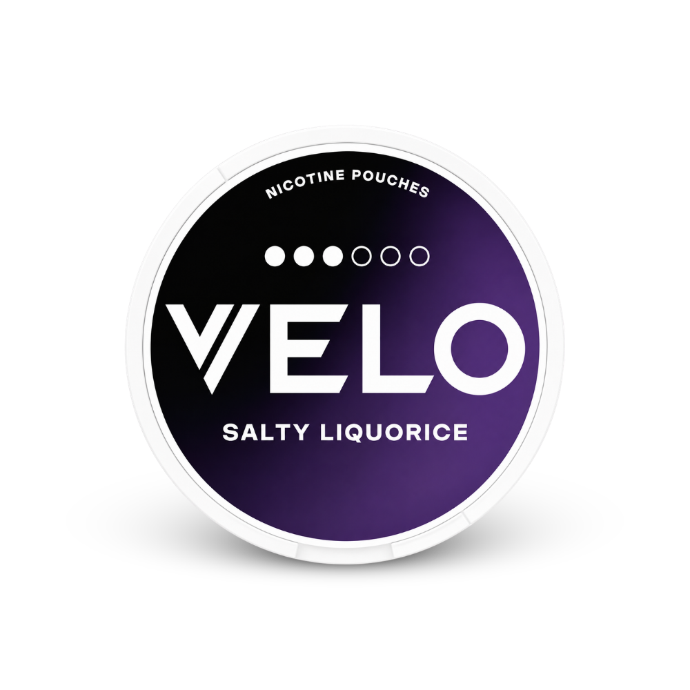 VELO Salty Liquorice – nikotīna maisiņu kārbica