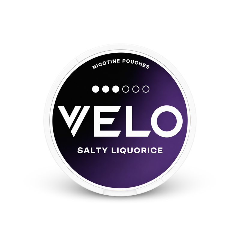VELO Salty Liquorice – nikotīna maisiņu kārbica