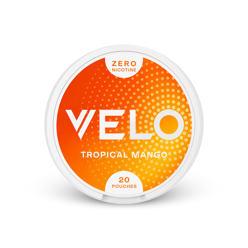 VELO Tropical Mango Zero – nikotīna maisiņu bundža