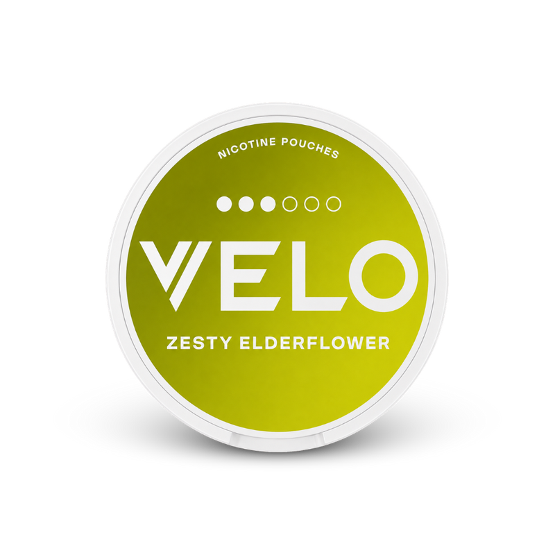 VELO Zesty Elderflower – nikotīna maisiņu kanniņa