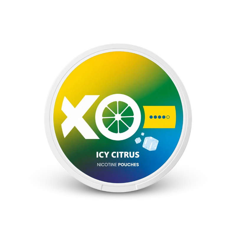 XO Icy Citrus – nikotīna maisiņu skārde