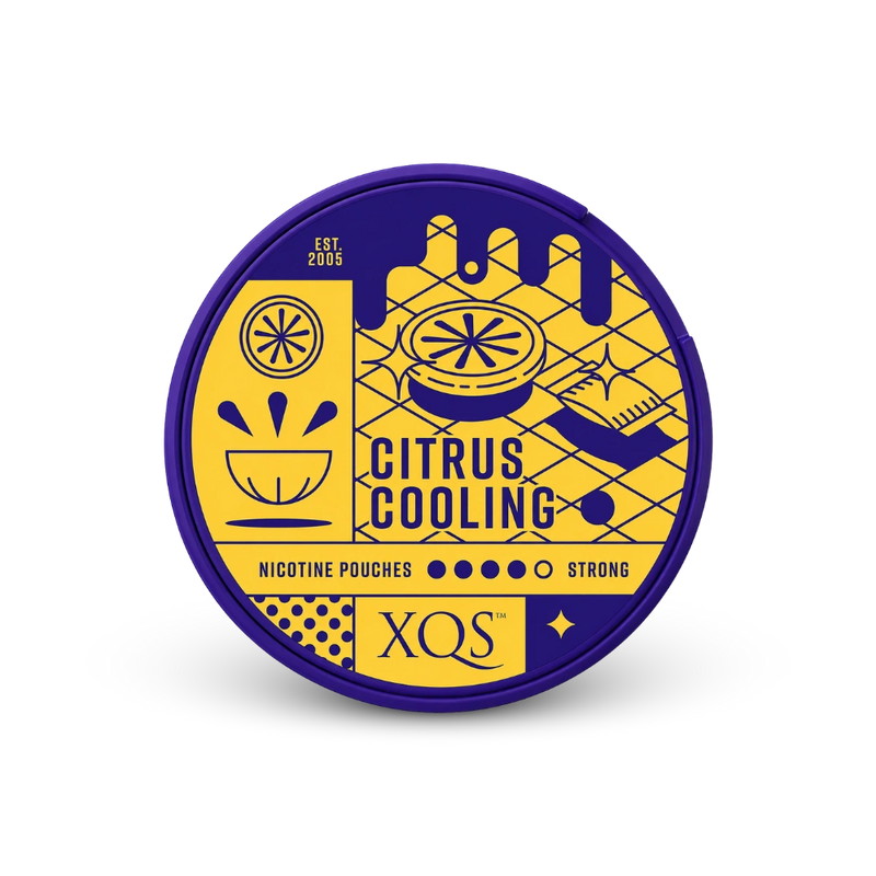 XQS Citrus Strong – nikotīna maisiņu bundža