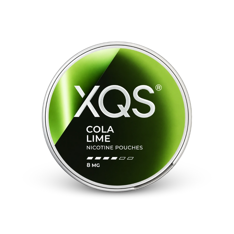 XQS Cola Lime 8mg – nikotīna maisiņu skardene