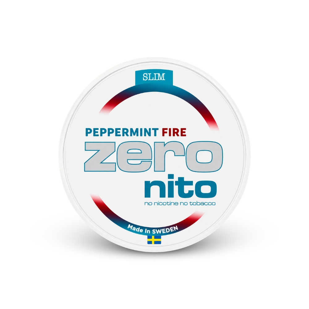 ZERONITO Peppermint Fire Slim – nikotīna maisiņu kārbica