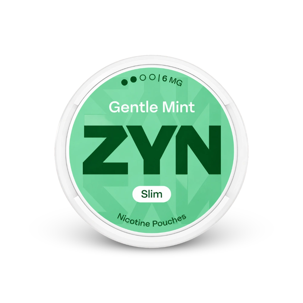 ZYN Gentle Mint Slim S2 – nikotīna maisiņu kārbā