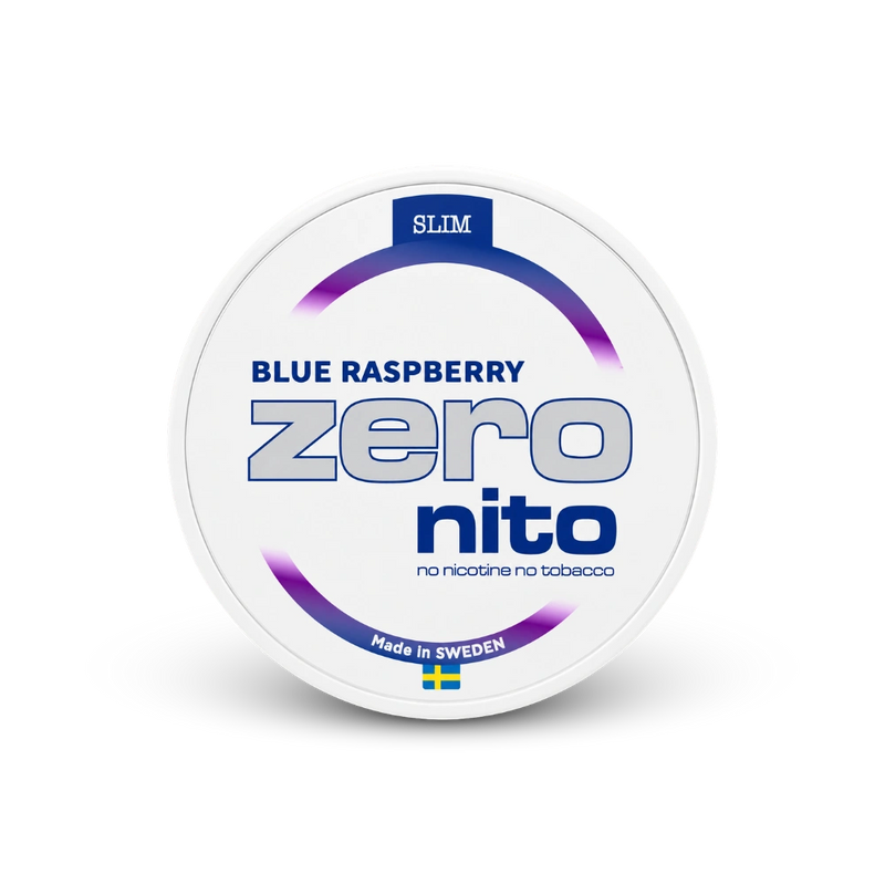 Zeronito Blue Raspberry Slim – nikotīna maisiņu bundža