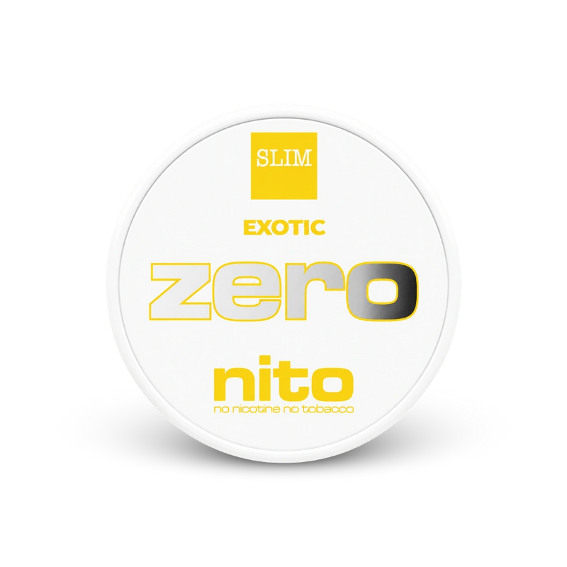 Zeronito Exotic Slim – nikotīna maisiņu skārda