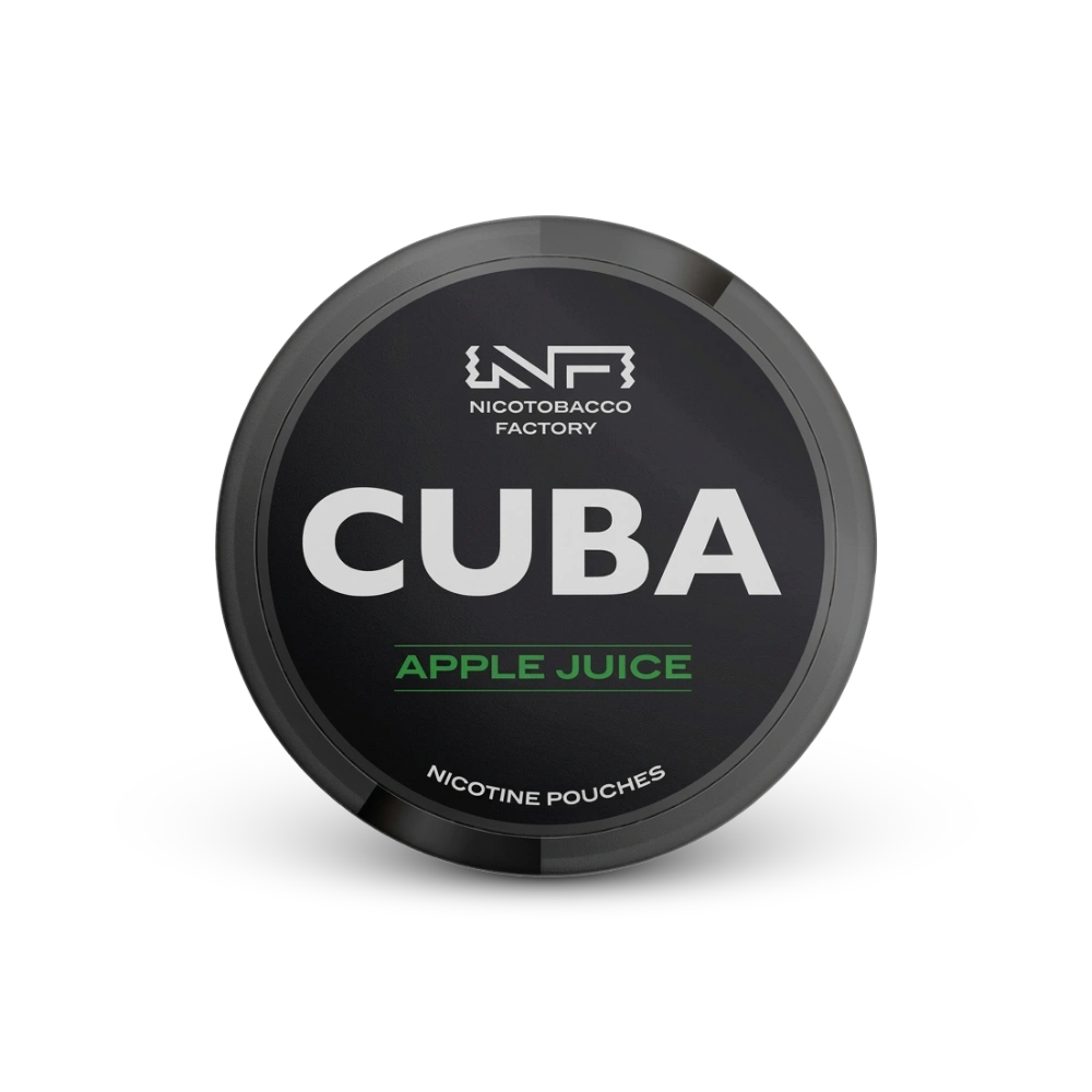 Cuba Black Apple Juice – nikotīna maisiņu kārbā