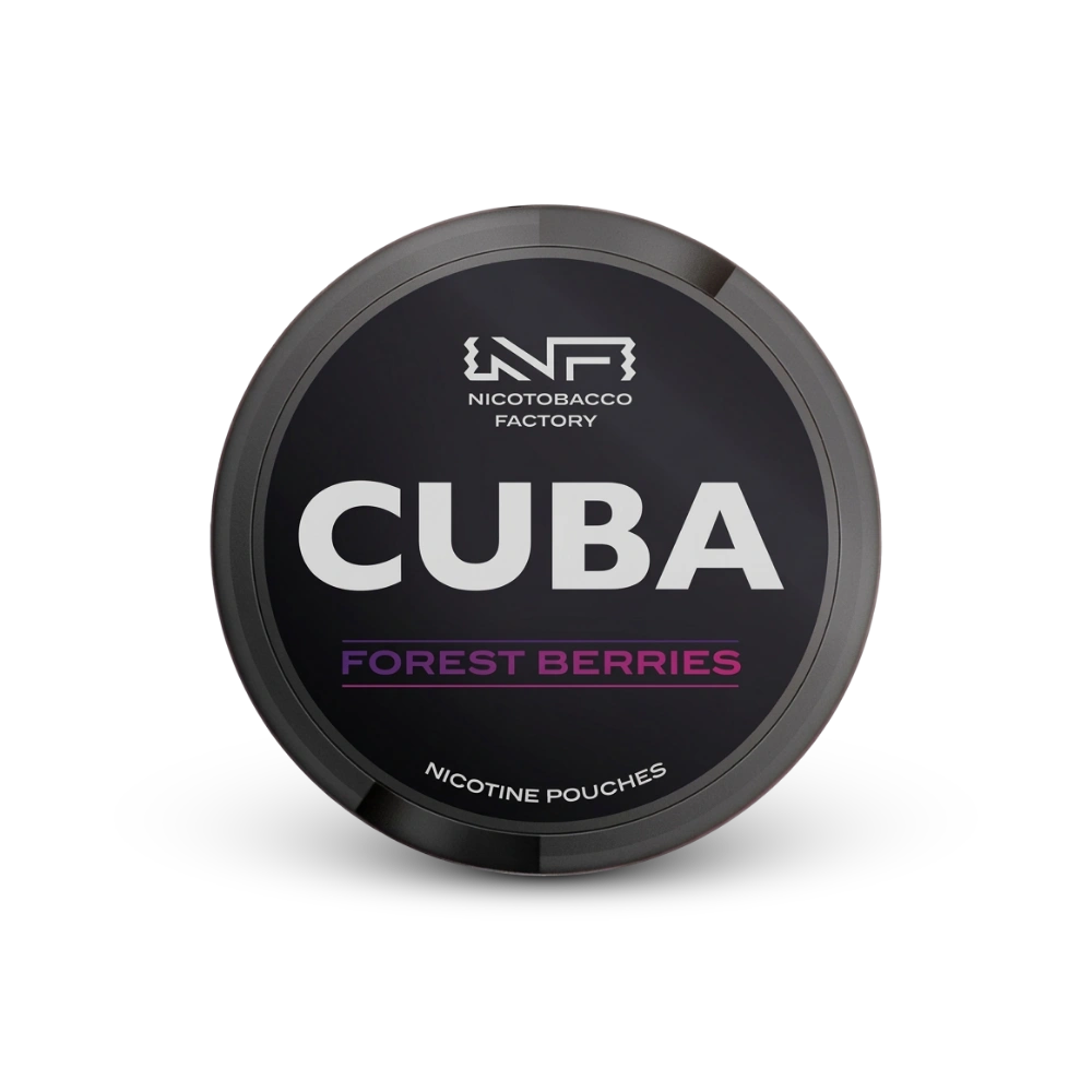 Cuba Black Forest Berries – nikotīna spilventiņu bundža