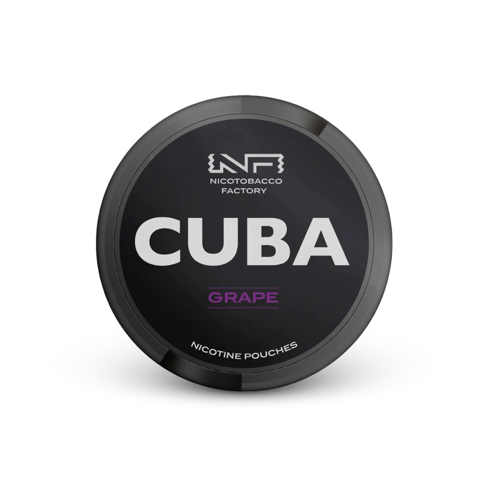 Cuba Black Grape – nikoīna maisiņu bundža