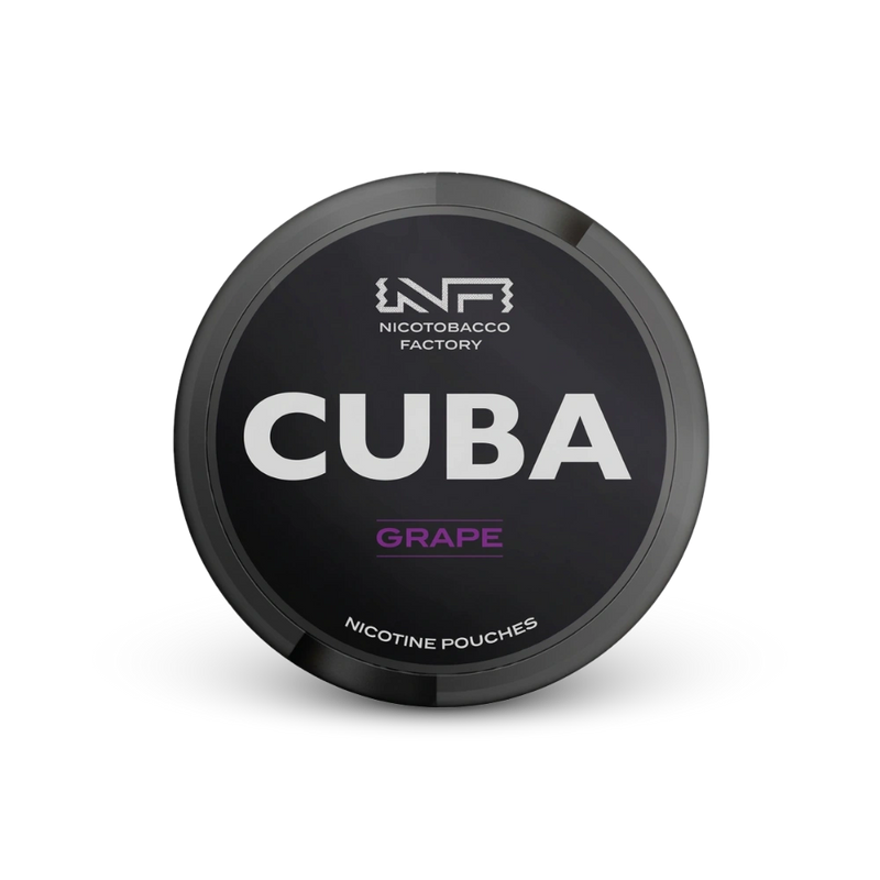 Cuba Black Grape – nikoīna maisiņu bundža