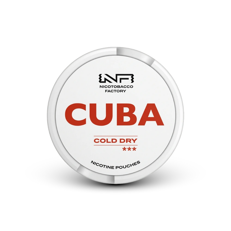 Cuba Cold Dry Medium – nikotīna maisiņu skardene