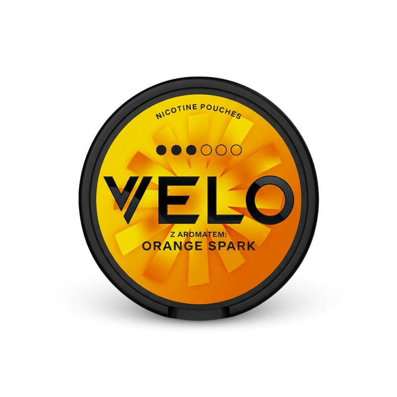 VELO Orange Spark – nikotīna maisiņu kārbina