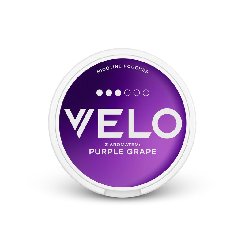 VELO Purple Grape – nikotīna maisiņu skārda