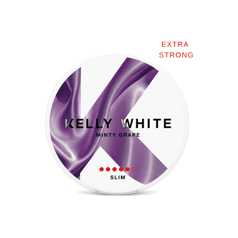 Kelly White Minty Grape Slim Extra Strong