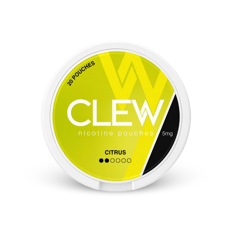 CLEW Citrus 5mg – nikotīna maisiņu bundža