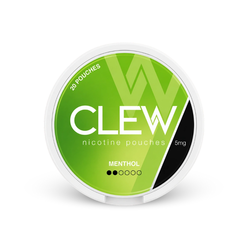 CLEW Mentols 5mg – nikotīna maisiņu kārbīca