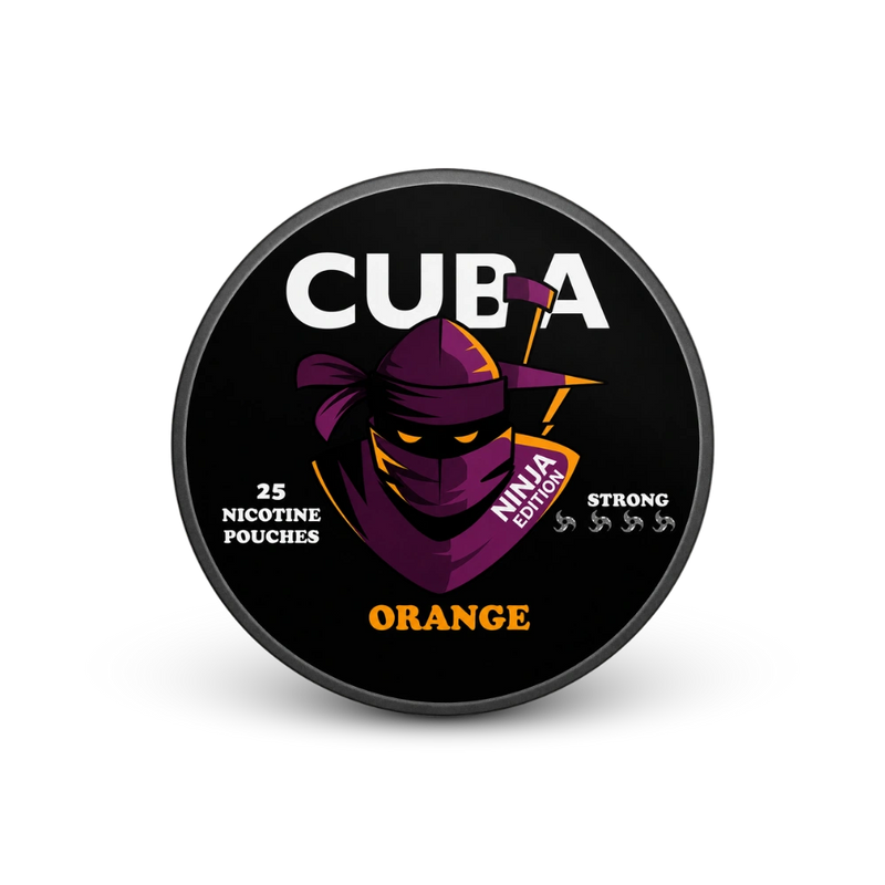 CUBA Ninja Orange Strong – nikoīna spilventiņu skārdene