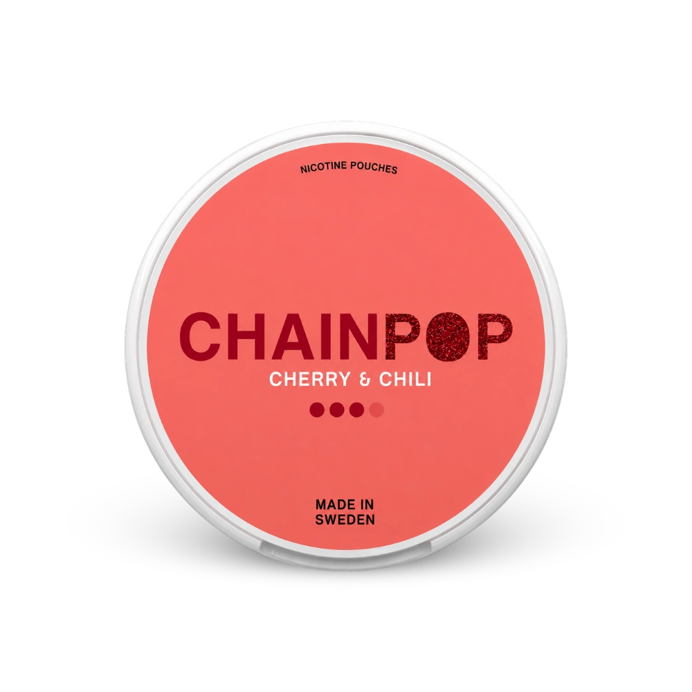 Chainpop Cherry & Chili – nikotīna maisiņu kārba